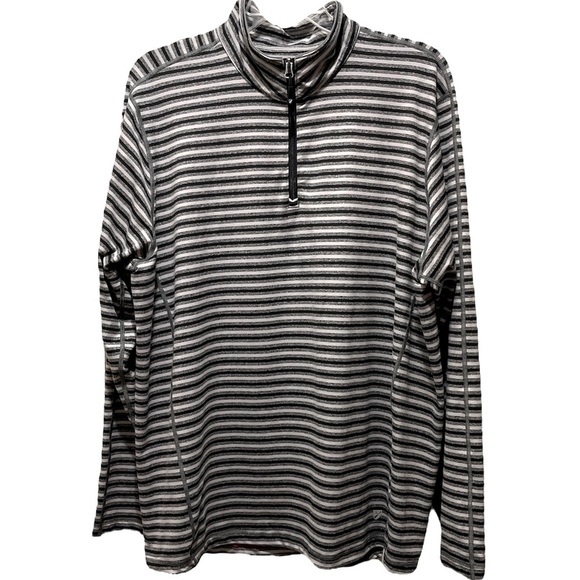 Very Nice Cremieux Club 38 Performance Striped 1/4-Zip Golf Pullover XXL - Picture 1 of 7